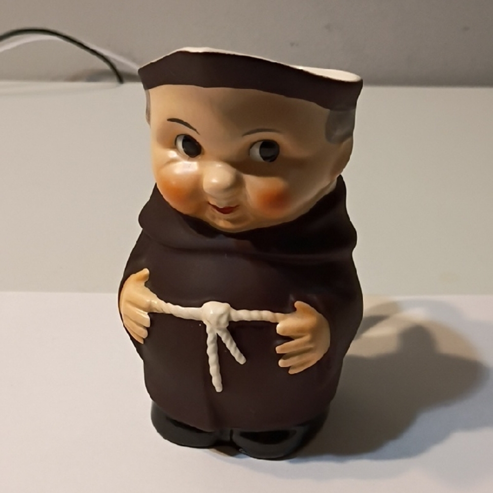 Adorable Ceramic Monk Creamer Goebel Hummel Friar Tuck